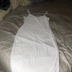 White fitted dress